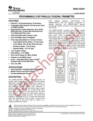 SN65LVDS307ZQCT datasheet  